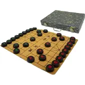 HOT Games Populaire spellen: Chinees schaakspel Xiang-Qi, set met houten stukken, 32 mm