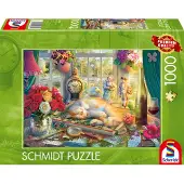 Schmidt Puzzeltijd met kat (1000 stukjes)
