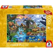Schmidt - Legpuzzel - Panorama van de dierenwereld - 1500 stukjes - Volwassenen - vanaf 12 jaar