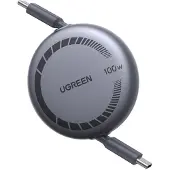 UGREEN USB C-kabel 100W 1M oplaadkabel USB C snellaadkabel intrekbaar PD 3.0 PPS USB C naar USB C-kabel voor iPhone 16-8-serie, MacBook Pro/Air, iPad Pro, Galaxy S25, Pixel 9, Steam Deck, enz