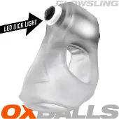 Oxballs - Glowsling - Cocksling met LED Lampje - Clear Ice