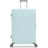 Bhppy Koffer Groot 76x51x28 cm - Reiskoffer met wielen - TSA Slot - 86L - Signature koffer Soft Lime
