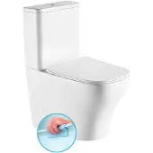 Boss & Wessing BWS Bello Staand Toilet Rimless Glans Wit incl. Zitting PK/SK