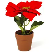 Everlands Kunstplant Kerstster | | 20 cm (In pot, Ø 18 cm)