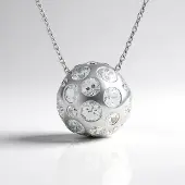Cavill - Zilveren Halsketting met 29 Zirkonen (Bezel gezet) - 925 Sterling Zilver met Platina Coating - 4,82 Ct - Elegante Ketting 45 cm voor Dames