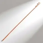 Cavill - Rosévergulde Zilveren Ketting - 925 Sterling Zilver - Panzerketting 50 cm - Lichtgewicht Elegante Damesketting Roségoud