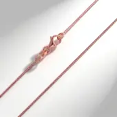 Cavill - Zilveren Ketting 925 Sterling Zilver - Roségoud Vergulde Slangenketting 45 cm - Licht & Elegant Dames Accessoire