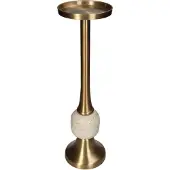 HD Collection Kaarsenhouder Aluminium Goud 11x11x39.5cm