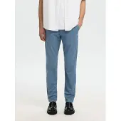 Selected Chino 'SLHMiles Flex' opaal