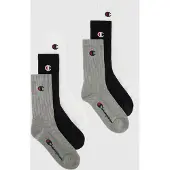 Champion Sokken grijs gemêleerd / rood / zwart / wit