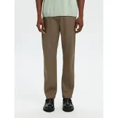 SELECTED MEN Chino 'New Miles' bruin / chocoladebruin