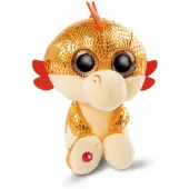 Nici glubschis pluchen knuffel draak oranje yo-yo, 15cm