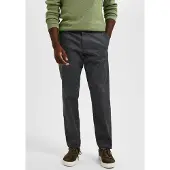 Selected Chino 'SLHMiles Flex' donkergrijs