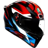 AGV K1 Z Fastlap Integraalhelm Zwart/Rood/Blauw S unisex