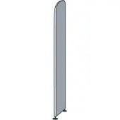 Kerkmann Open kast Dante, zijwand, voor archiefrekken zonder achterwand, H 2250 mm, lichtgrijs