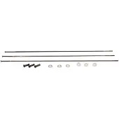 Zipp Cx-ray Straight Pull External 3 Units Spokes Zwart 270 mm
