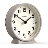 Newgate Theater tafelklok grijs 16cm