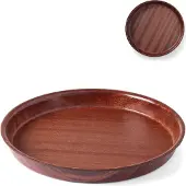 Hendi Dienblad, Dienblad "Woodform" rond, hoge rand