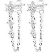 Hey Happiness Oorbellen 'Soft Bloom' zilver