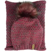 Kumixi Muts 'Set: Mütze & Loop Schal' bordeaux