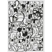 Overig Fotobehang Mickey Constructive - Zwart - 2,80m X 200cm