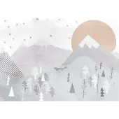 Overig Fotobehang Fox Journey - Meerkleurig - 2,80m X 400cm
