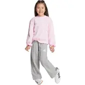 Adidas Trainingspak 'Seasonals' grijs gemêleerd / rosa / wit