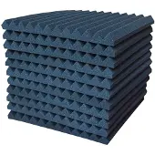 INF Geluidsabsorberende schuimpanelen Black L 24-pack