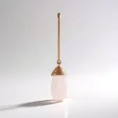 Cavill - 925 Sterling Zilver Roségouden Hanger - Rozenkwarts Briolette Cabochon 4,915 ct - Monosono Collectie - Elegante Vrouwelijke Hangers