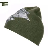 TF-2215 - Beanie skull & wings (kleur: Groen / maat: NVT)