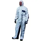 Finixa High-tec Spuitoverall - Wit/Blauw - Extra large