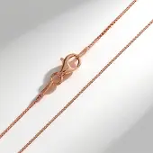 Cavill - Zilveren ketting - 925 Sterling zilver met rosé verguld - Venetiaanse schakel - elegante 60 cm damesketting - licht en duurzaam