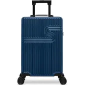 Bhppy Handbagage koffer 55x34x20 cm - Reiskoffer handbagage - TSA slot - 28L - Signature koffer Dark Denim