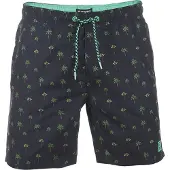 Riverso Heren Short RIVKai bequem Zwart L Volwassenen Zwemshort met Print met Elastische Band