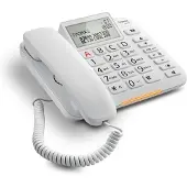 Gigaset Téléphone fixe Dl380 Blanc 99 Numéros Agenda / 10 Tonalités