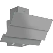 Wiggo WE-E633G(G) - Schuine Afzuigkap - 60cm - Grijs Triple Glas
