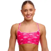 Funkita Fks026 Medium Impact Sports Bra Roze M Vrouw
