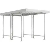 WSM Overkappingssysteem model Leipzig, dubbelzijdig, basiseenheid, B 2250 mm, gegalvaniseerd