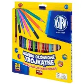 Astra Driehoekige Kleurpotloden 24 Kleuren + Puntenslijper