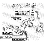 FEBEST 0124-234RH Draagarm