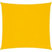 vidaXL Zonnescherm vierkant 2,5x2,5 m oxford stof geel