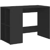 vidaXL Bureau 102x50x75 cm bewerkt hout zwart