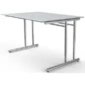Kerkmann Büromöbelfabrik - Bureau Artline - glas 120x80cm - verstelbaar
