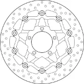 Brembo 78b40889 Drijvende Voorste Remschijf