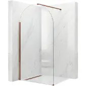 REA - Douchewand Heaven Brush Copper 100 - 0,8X100X200CM