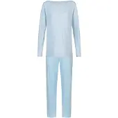 Mey Pyjama Serie Simple Stripes Alice Blue | Maat 42