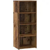 vidaXL Highboard Oud hout 50 x 41 x 124 cm Bewerkt hout