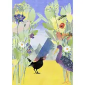 Overig Fotobehang Twittering - Meerkleurig - 2,80m X 200cm