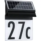 Paulmann 94694 Solar Housenumber Huisnummerlamp op zonne-energie Energielabel: A (A - G) Warmwit Zwart