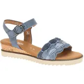Gabor Sandaal 'Sandalette Damen 82-758-26 Echtleder in blau' blauw